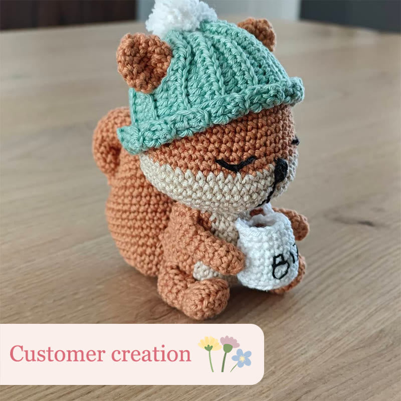 Diy Handmade Sleepy Squirrel Crochet Kit - Cute Sewing Doll | Perfect For Handmade Beginner - image 7