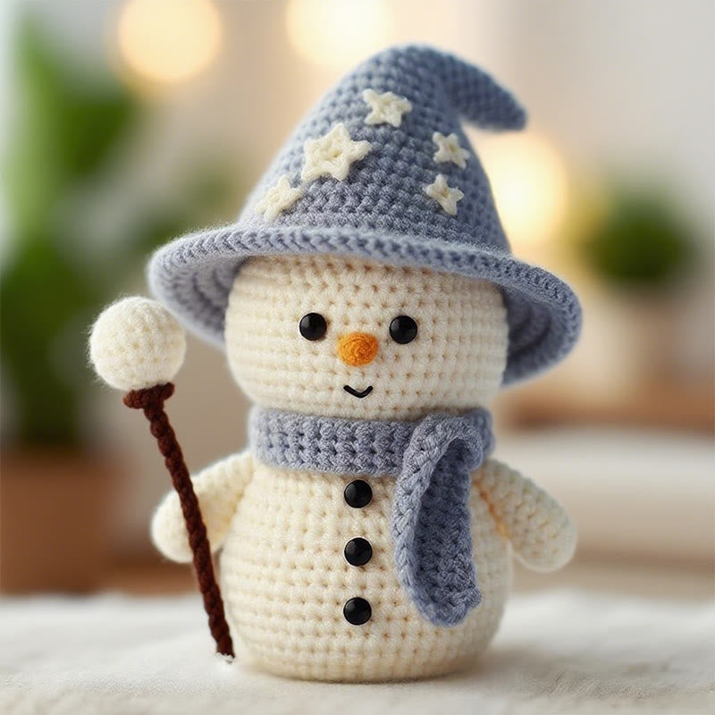 Diy Handmade Magic Snowman Crochet Kit -  Christmas Tree Hanging Decor |  Winter Handmade Craft - Diy Handmade Magic Snowman Crochet Kit - image 0