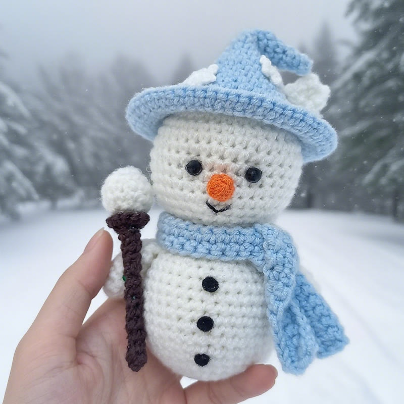 Diy Handmade Magic Snowman Crochet Kit -  Christmas Tree Hanging Decor |  Winter Handmade Craft - image 1