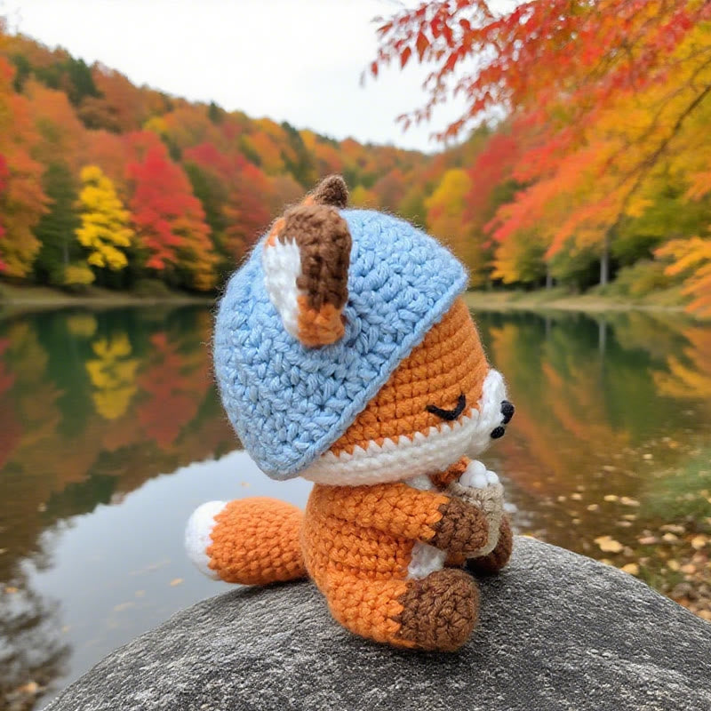 Diy Handmade Asleep Fox Crochet Kit - Lovely Animal Doll | Nice Birthday Gifts | Beginners Needle Artwork - image 3