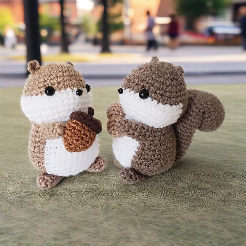 Diy Handmade Squirrel Series Crochet Kit - Crocheted Animal Doll | Adorable Gift For Kids - image 3