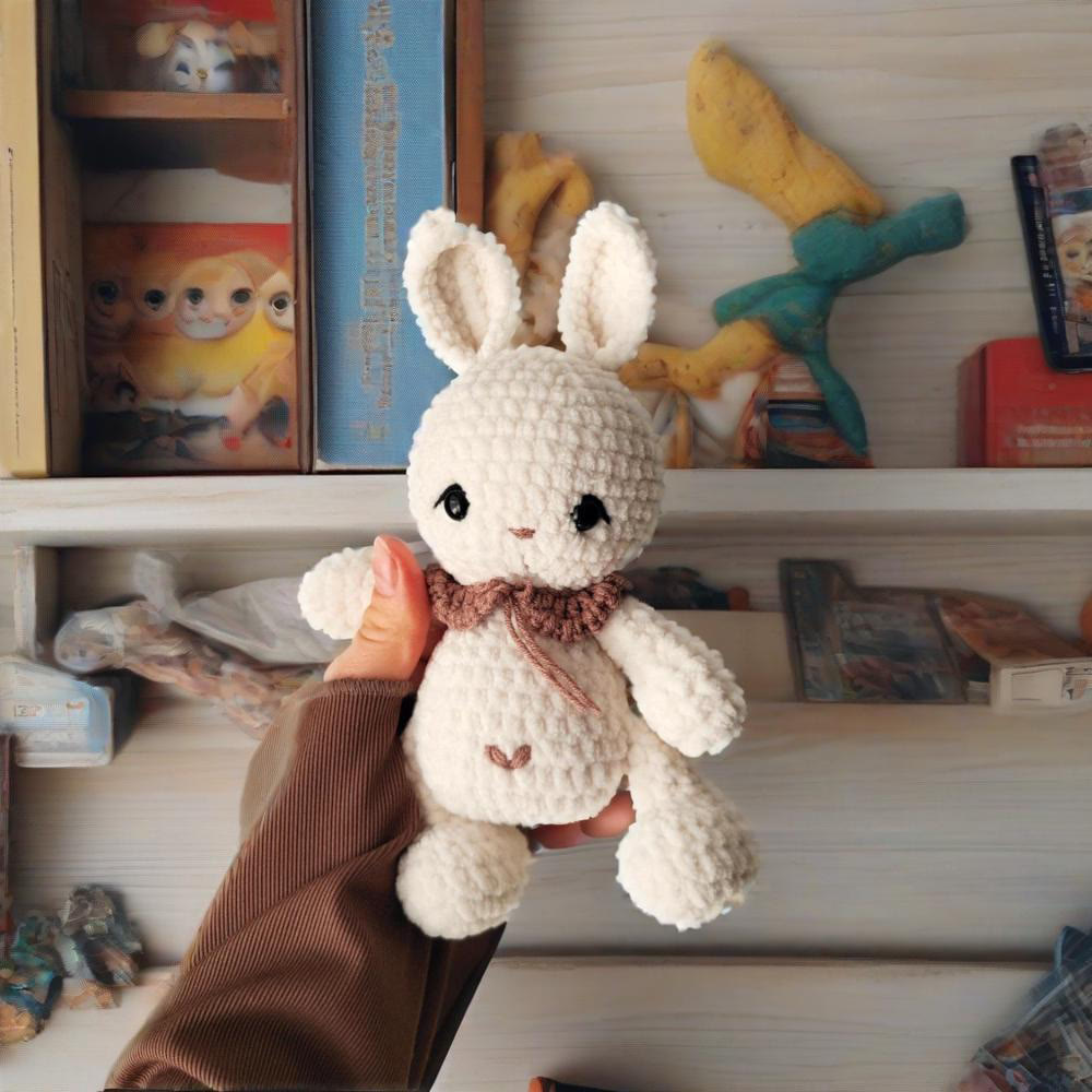 Diy Handmade Lovely Bunny Crochet Kit - Fashion Bag Pendant | Handmade Baby Toys  - image 2