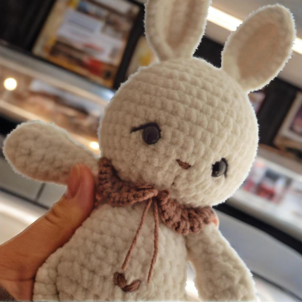 Diy Handmade Lovely Bunny Crochet Kit - Fashion Bag Pendant | Handmade Baby Toys  - image 3