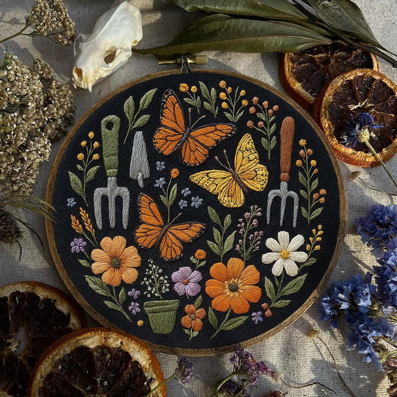 Rubbyoo Embroidery Kit - Beautiful Butterfly | Diy Craft Gift | Beginner Floral Needlepoint Kit - image 8