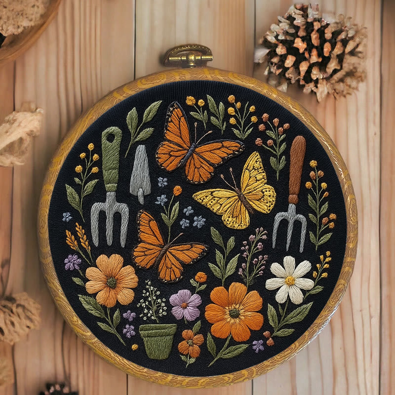 Rubbyoo Embroidery Kit - Beautiful Butterfly | Diy Craft Gift | Beginner Floral Needlepoint Kit - image 6