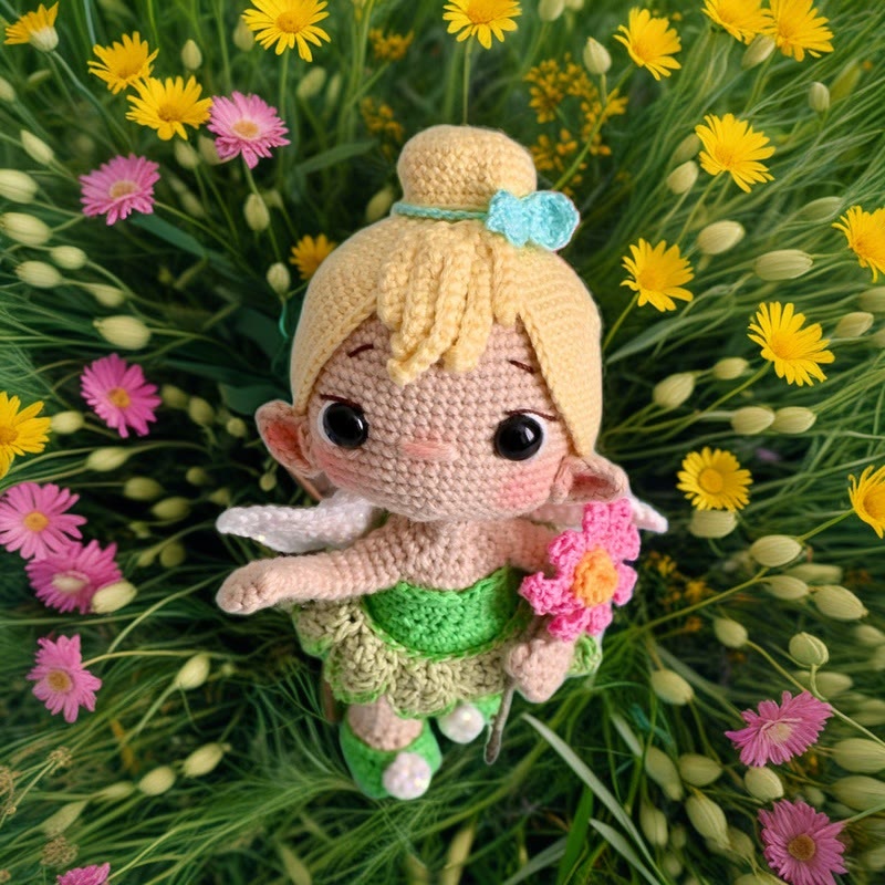 Diy Handmade Flower Fairy Crochet Kit - Adorable Plush Doll | Perfect Handmade Gifts For Child  - image 6