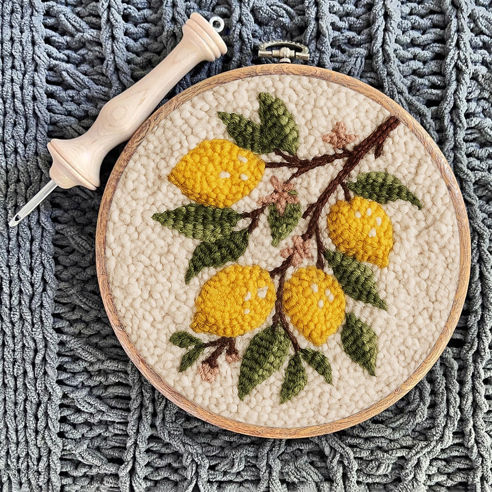 Lemon Tree Punch Needle Kit - Handmade Fruit Craft | Perfect Gift For Craft Lovers - image 10