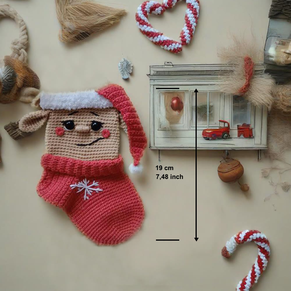 Diy Handmade Christmas Stocking Crochet Kit - Unique Christmas Tree Decor | Perfect Holiday Gifts  - image 7