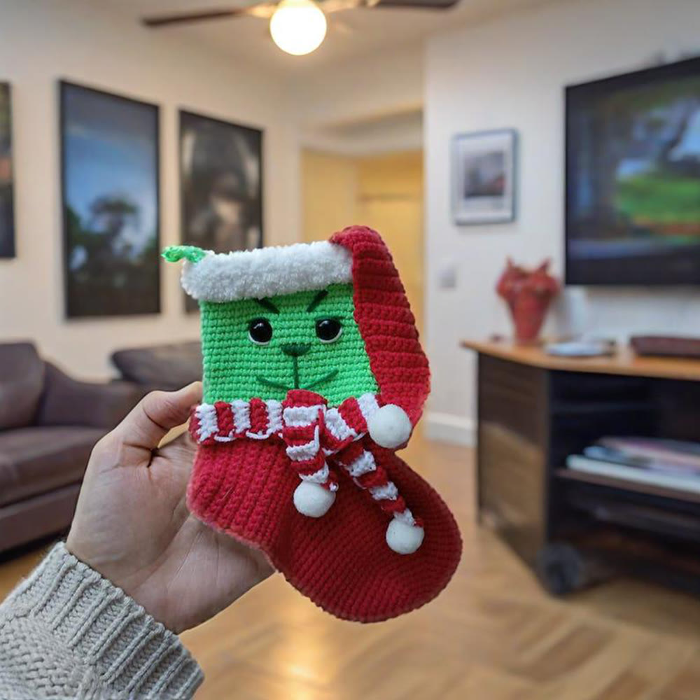 Diy Handmade Christmas Stocking Crochet Kit - Unique Christmas Tree Decor | Perfect Holiday Gifts  - E - image 5