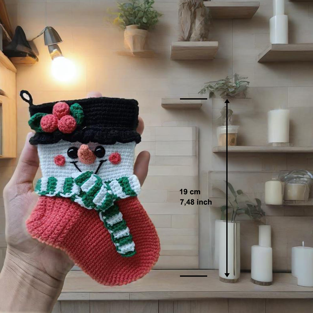 Diy Handmade Christmas Stocking Crochet Kit - Unique Christmas Tree Decor | Perfect Holiday Gifts  - image 6