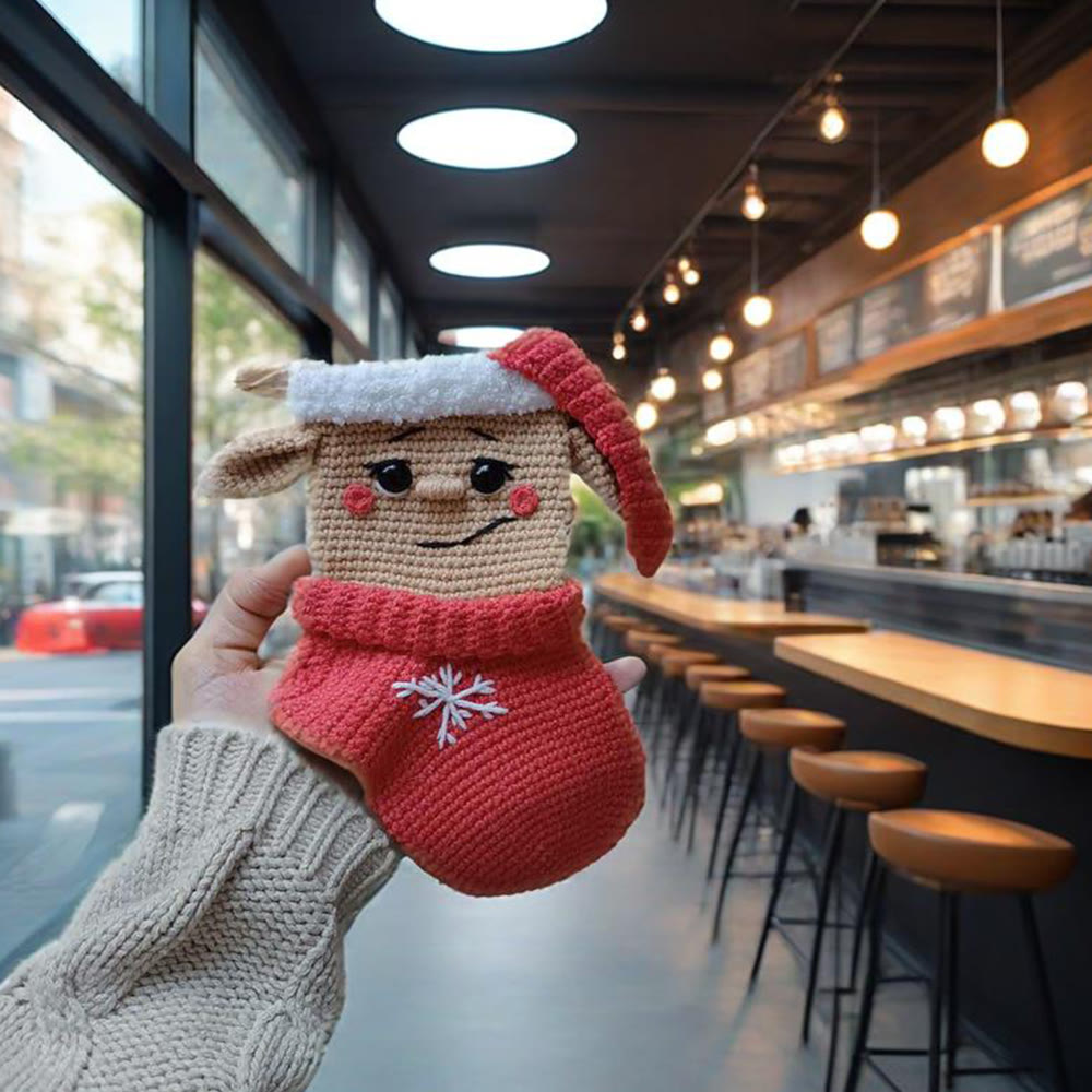 Diy Handmade Christmas Stocking Crochet Kit - Unique Christmas Tree Decor | Perfect Holiday Gifts  - B - image 2