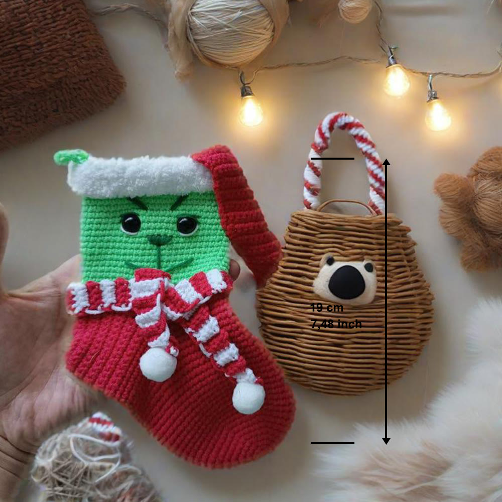 Diy Handmade Christmas Stocking Crochet Kit - Unique Christmas Tree Decor | Perfect Holiday Gifts  - image 10