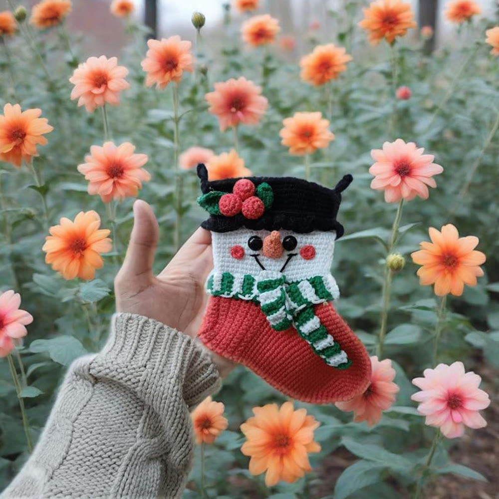 Diy Handmade Christmas Stocking Crochet Kit - Unique Christmas Tree Decor | Perfect Holiday Gifts  - C - image 3