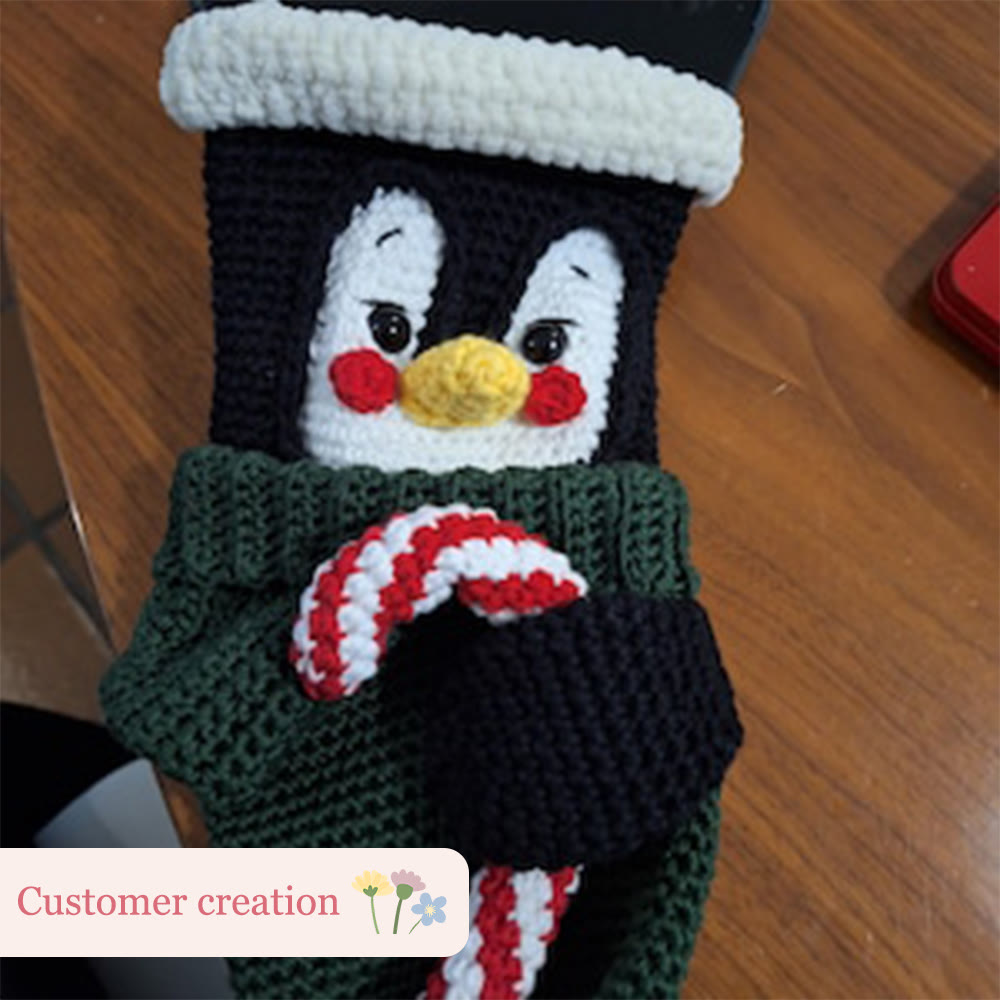 Diy Handmade Christmas Stocking Crochet Kit - Unique Christmas Tree Decor | Perfect Holiday Gifts  - image 12