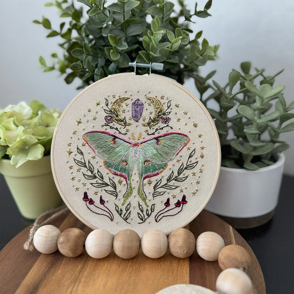 Rubbyoo Embroidery Kit - Luna Butterfly | Diy Art Handicraft | Insect Sewing Project  - image 3