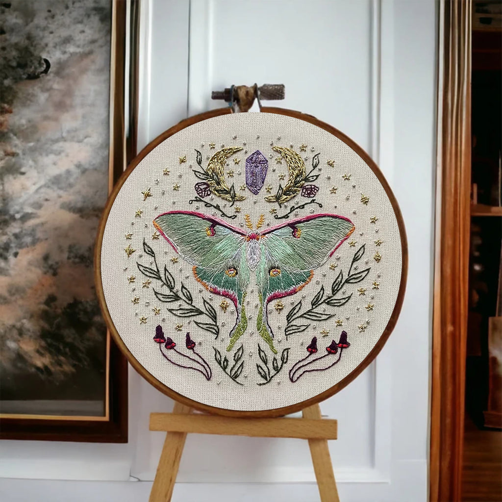 Rubbyoo Embroidery Kit - Luna Butterfly | Diy Art Handicraft | Insect Sewing Project  - image 7