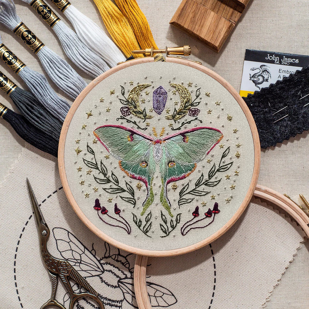 Rubbyoo Embroidery Kit - Luna Butterfly | Diy Art Handicraft | Insect Sewing Project  - image 4