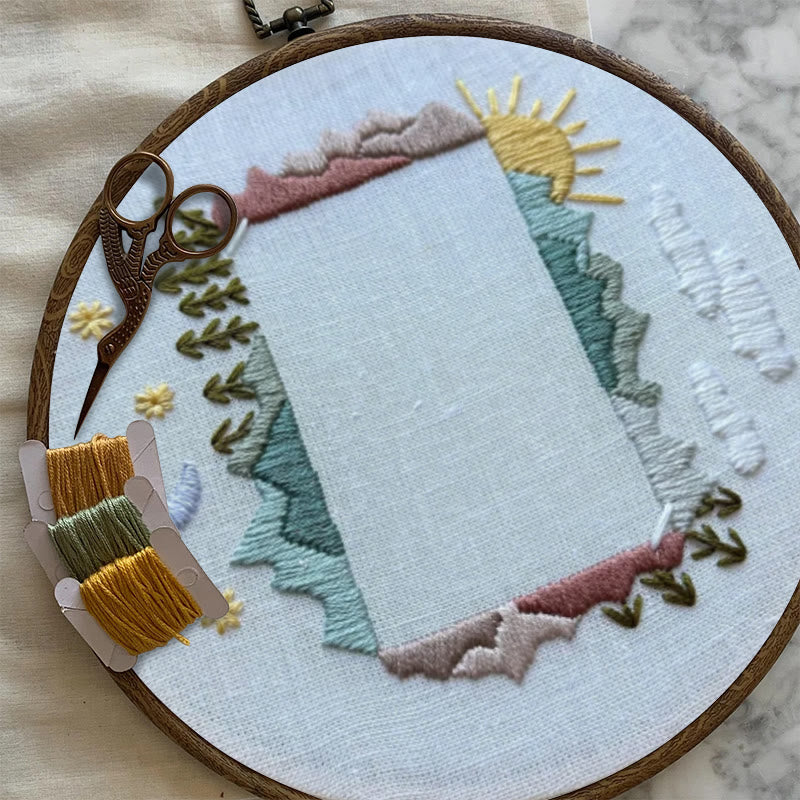 Rubbyoo Embroidery Photo Frame Kit - Day And Night | Diy Memorial Collection | Perfect Valentine's Gift - image 7