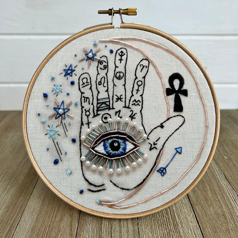 Rubbyoo Bead Embroidery Kit - Mystic Hand | Unique Handmade Art | Fashionable Wall Decor - image 8