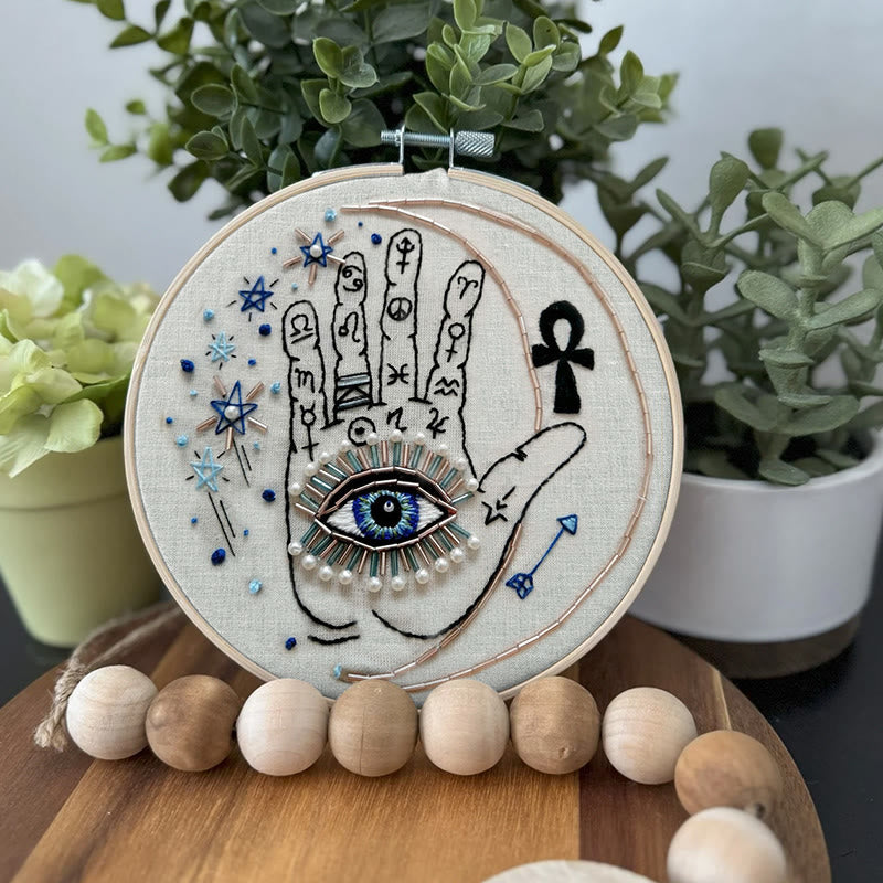 Rubbyoo Bead Embroidery Kit - Mystic Hand | Unique Handmade Art | Fashionable Wall Decor - image 4