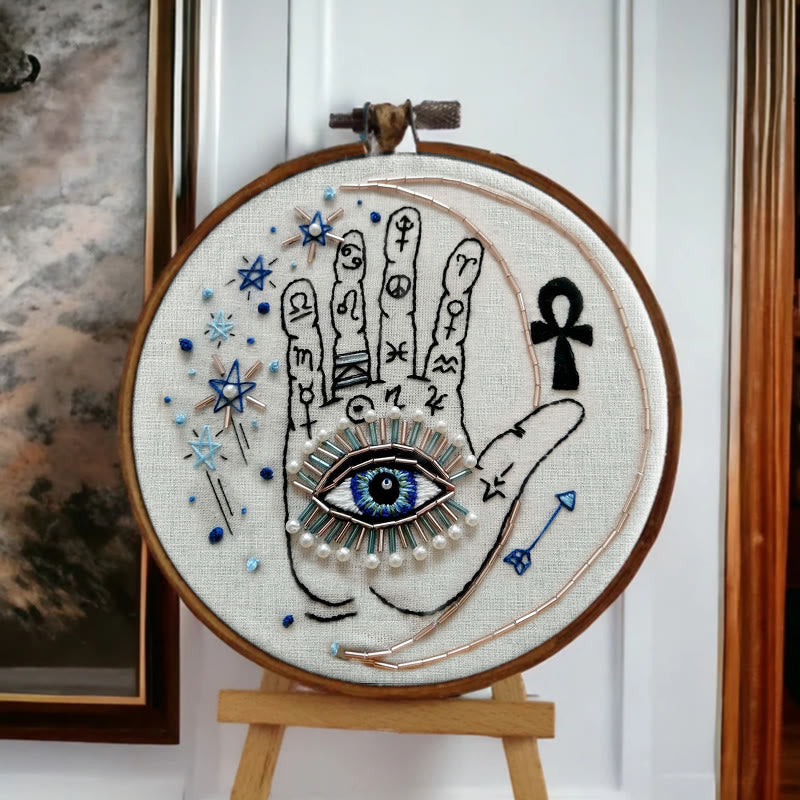 Rubbyoo Bead Embroidery Kit - Mystic Hand | Unique Handmade Art | Fashionable Wall Decor - image 7