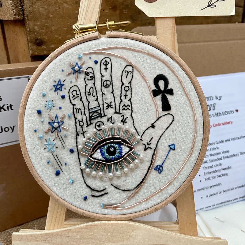 Rubbyoo Bead Embroidery Kit - Mystic Hand | Unique Handmade Art | Fashionable Wall Decor - image 6