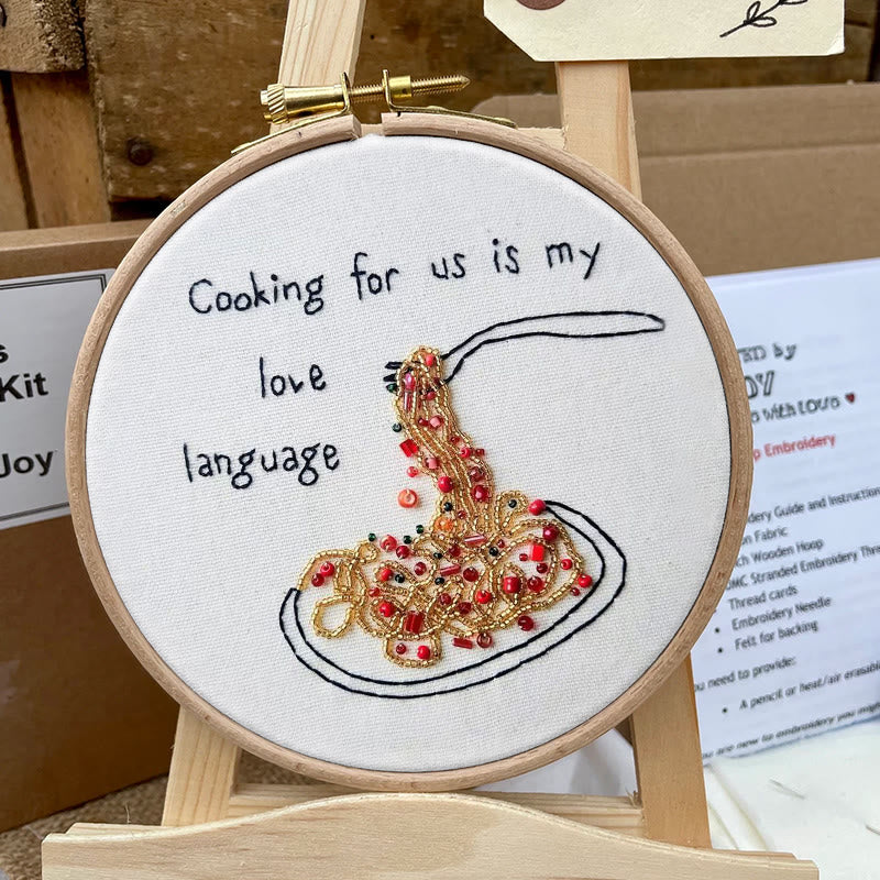 Rubbyoo Bead Embroidery Kit - Cooking Love| Creative Decoration Art | Perfect For Pasta Lovers  - image 8