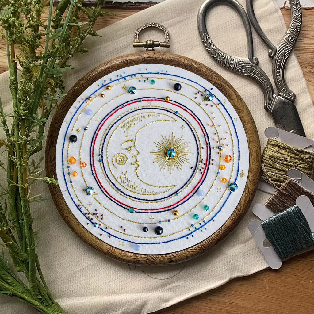 Rubbyoo Bead Embroidery Kit - Moon Galaxy | Diy Universe Craft | Unique Birthday Gifts  - image 2