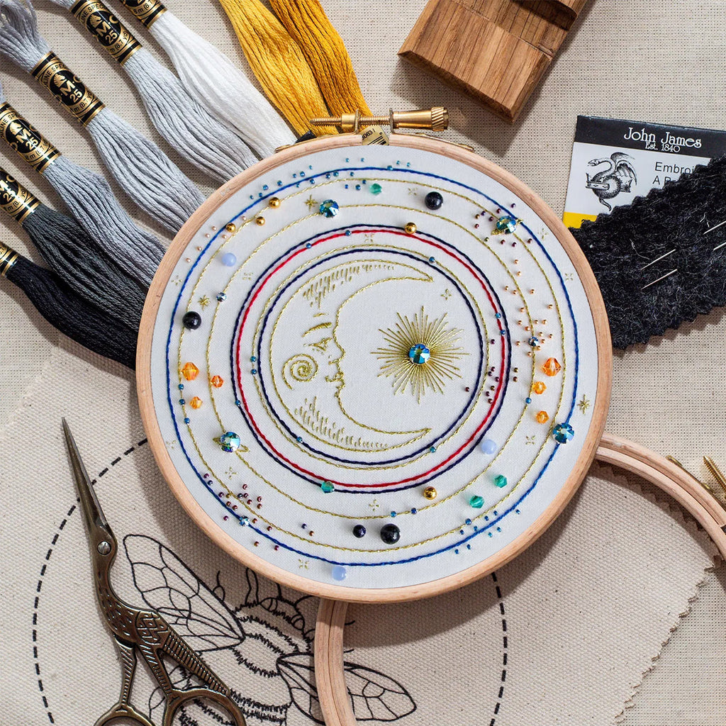 Rubbyoo Bead Embroidery Kit - Moon Galaxy | Diy Universe Craft | Unique Birthday Gifts  - image 1