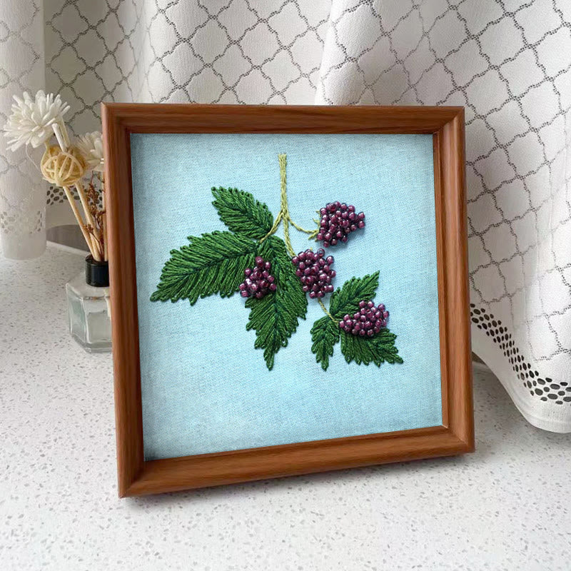 Rubbyoo Bead Embroidery Kit - Beaded Berries | Botanical Handmade Craft | Diy Decorative Artwork - image 9