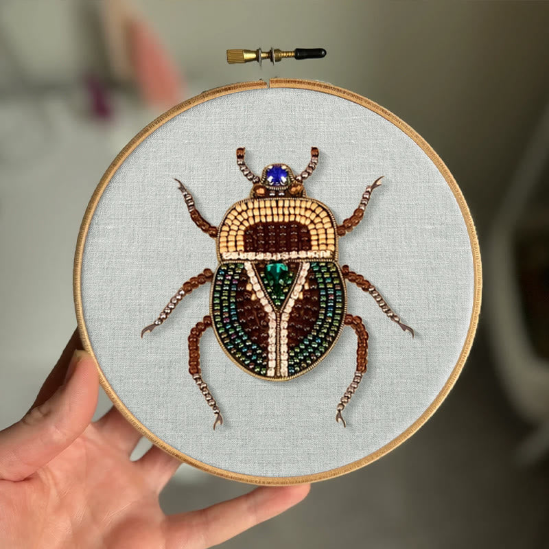 Rubbyoo Bead Embroidery Kit - Scarab Beetle | Diy Handmade Stitchwork | Easy Craft For Adults - image 5