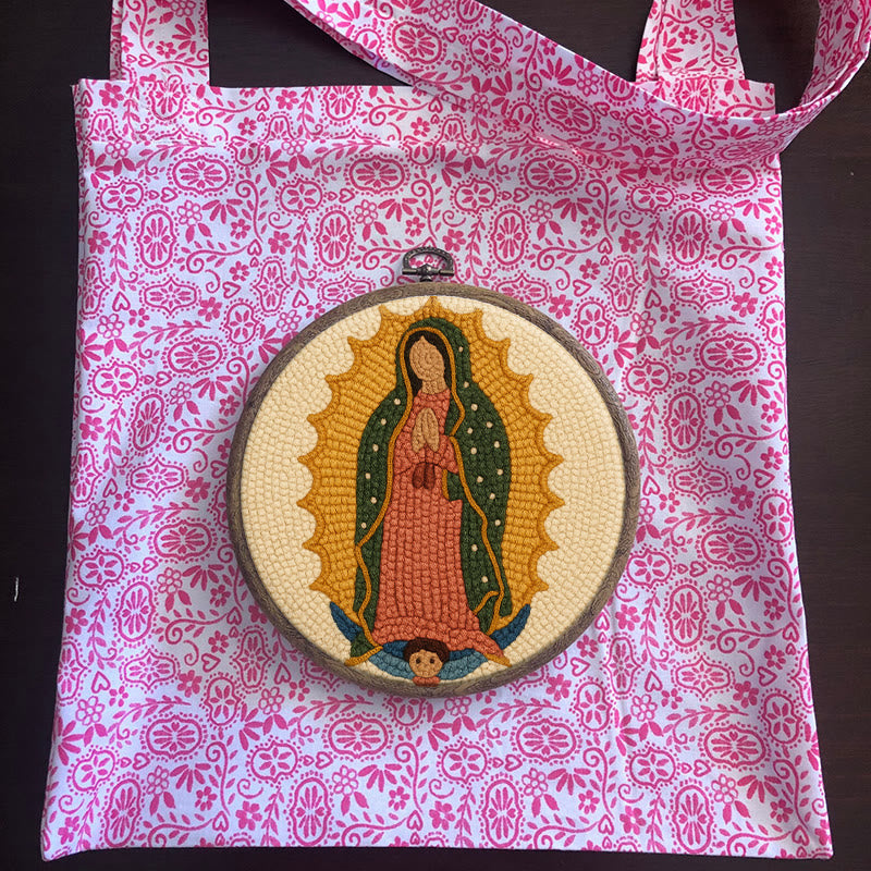  Praying Women Punch Needle Kit - Easy Handmade Art | Stitch Wall Hanging - image 12