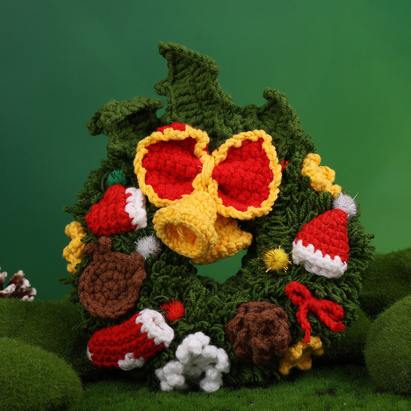 Diy Handmade Christmas Series Crochet Kit - Perfect Holiday Gifts |  Christmas Handicraft For Friends - Christmas Wreath - image 11