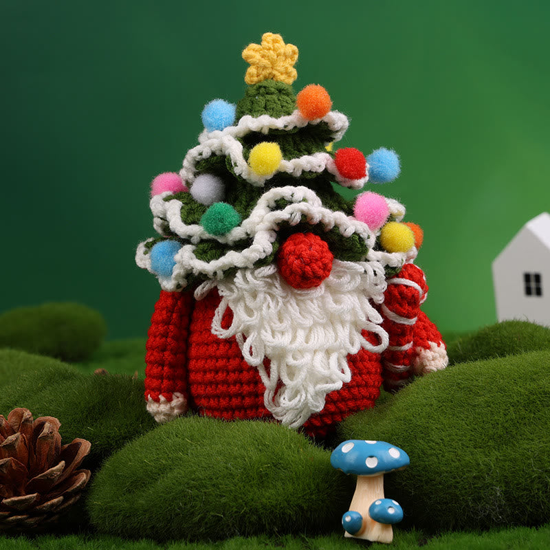 Diy Handmade Christmas Series Crochet Kit - Perfect Holiday Gifts |  Christmas Handicraft For Friends - Christmas Gnome B - image 6