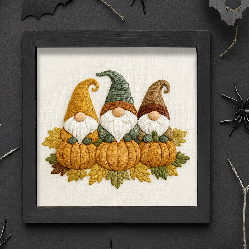 Rubbyoo Embroidery Kit - Pumpkin Gnome | Autumn Handmade Craft | Halloween Home Decor - image 8