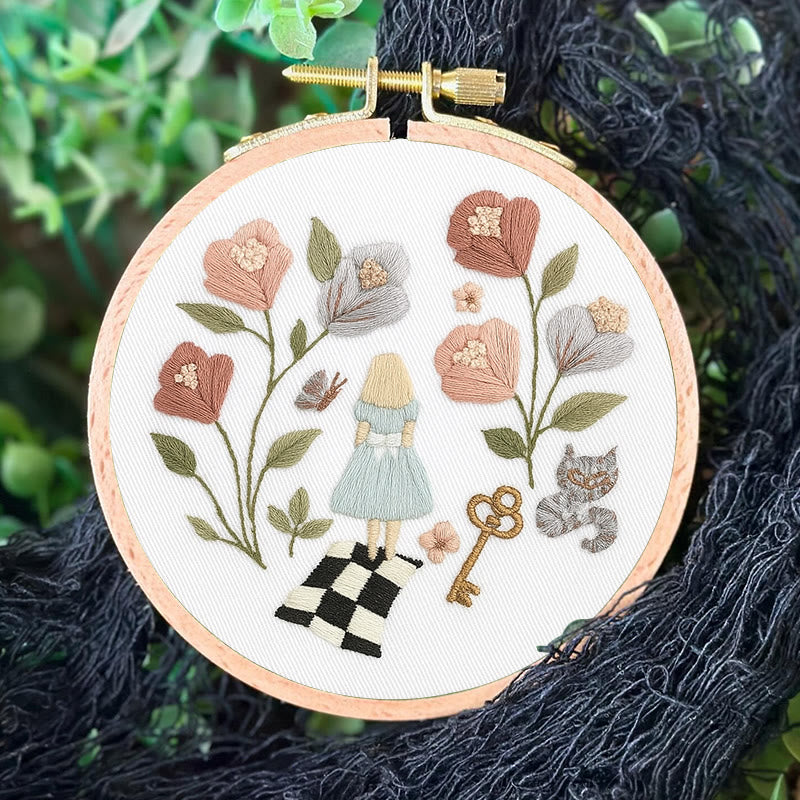 Rubbyoo Embroidery Kit - Fantasy Wonderland | Easy Floral Artwork | Diy Birthday Gift - image 3