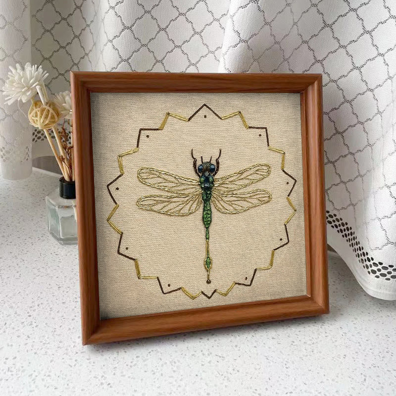 Rubbyoo Bead Embroidery Kit - Beautiful Dragonfly | Diy Needle Art | Handmade Decorative Craft  - image 9