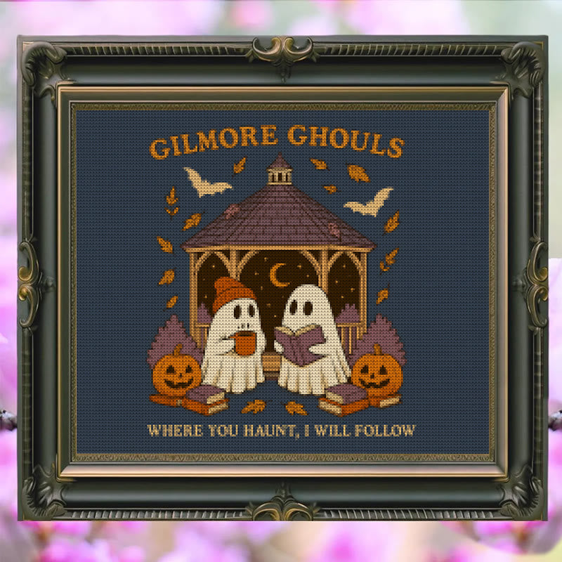 Cross Stitch Kit - Haunted Ghost | Spooky Autumn Art | Diy Halloween Craft  - image 4