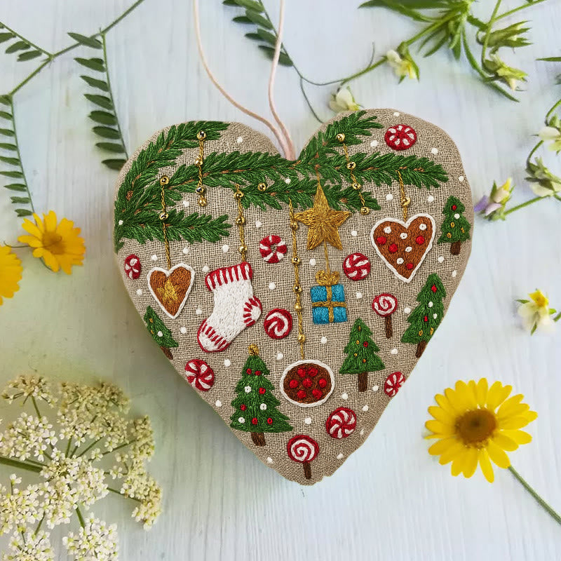 Rubbyoo Heart Embroidery Kit - Precious Gift | Diy Holiday Decoration | Christmas Needlecraft For Kids - image 3
