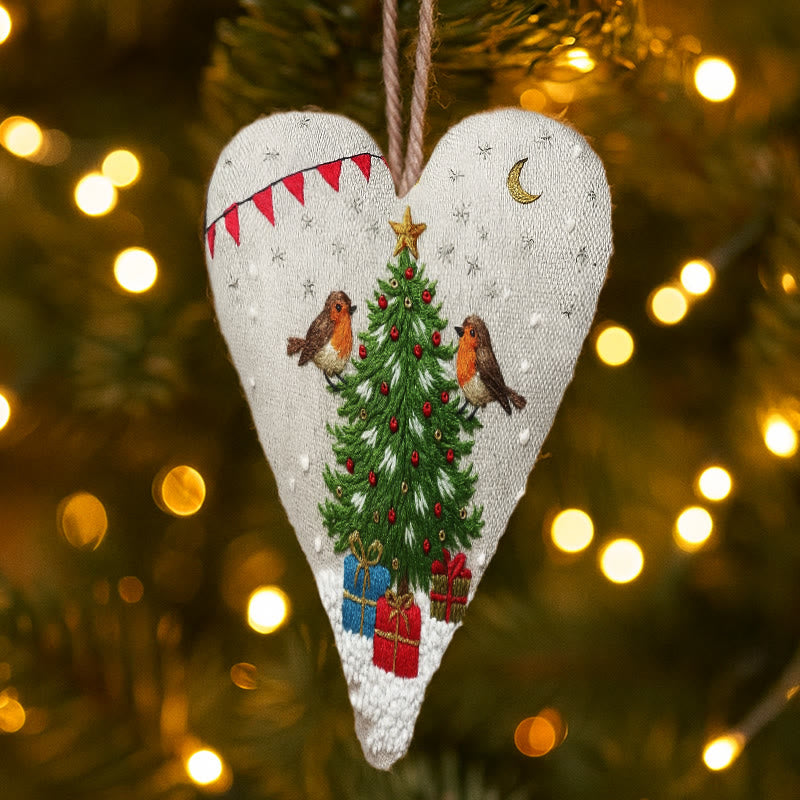 Rubbyoo Heart Embroidery Kit - Christmas Tree | Unique Holiday Decor | Nice Handmade Gift - image 5