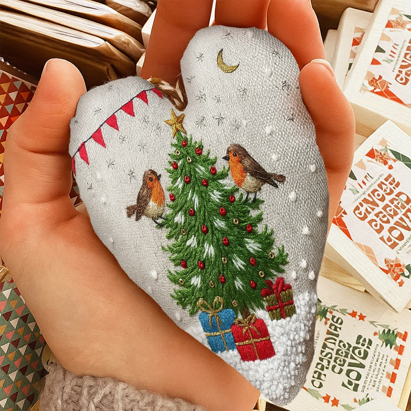 Rubbyoo Heart Embroidery Kit - Christmas Tree | Unique Holiday Decor | Nice Handmade Gift - image 7