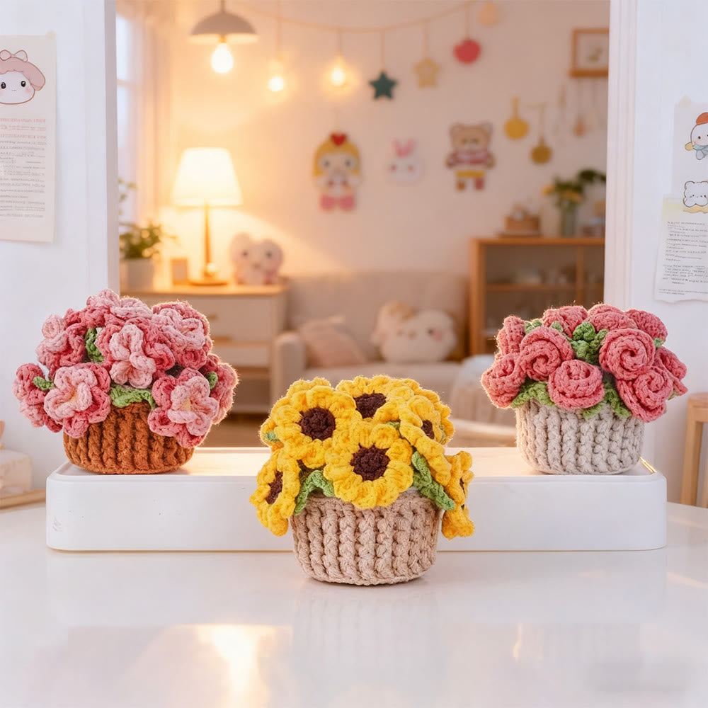 Diy Handmade Various Floral Coasters Crochet Kit - Beginner Handmade Craft | Diy Home Decoration  - image 7