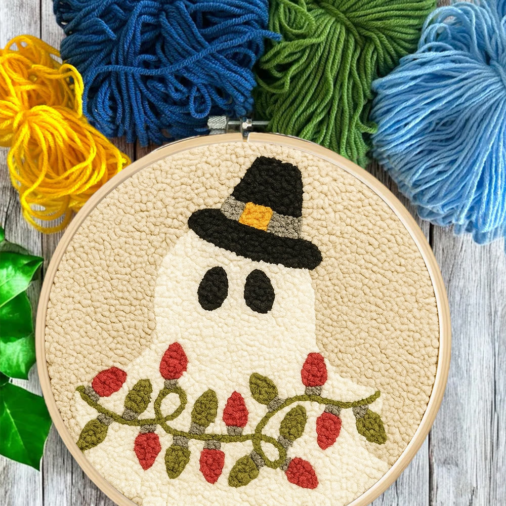Mysterious Ghost Punch Needle Kit - Unique Christmas Craft | Nice Home Decor - image 2