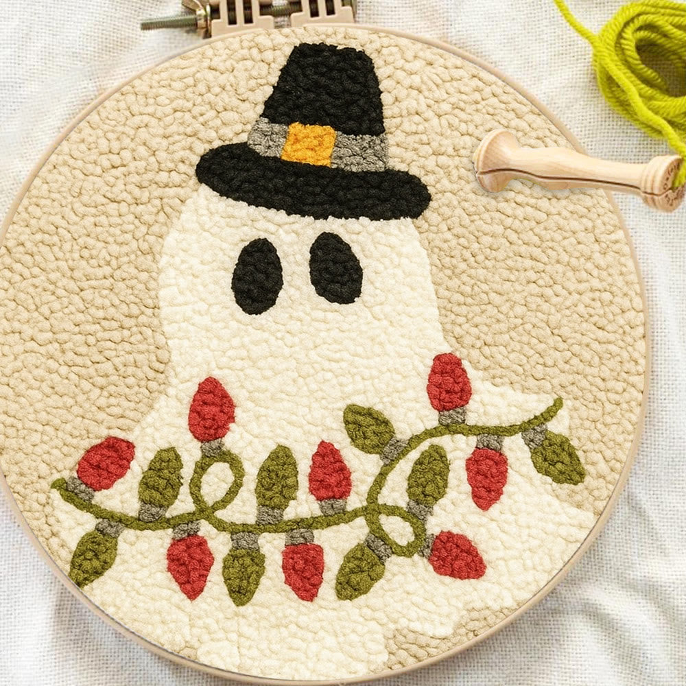 Mysterious Ghost Punch Needle Kit - Unique Christmas Craft | Nice Home Decor - image 5