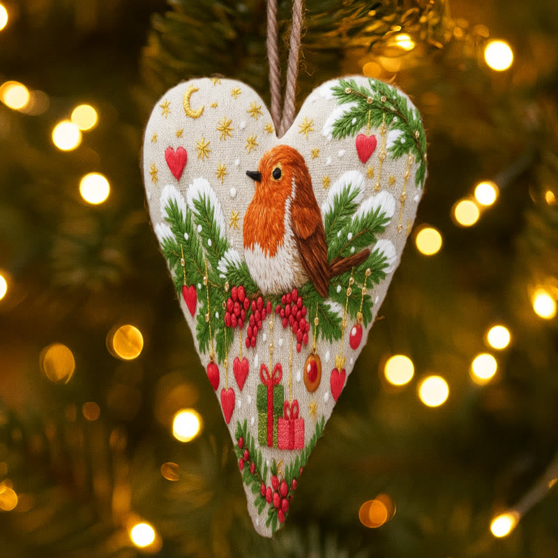 Rubbyoo Heart Embroidery Kit - Lovely Bird | Handmade Christmas Gift | Perfect For Diy Beginner - image 6