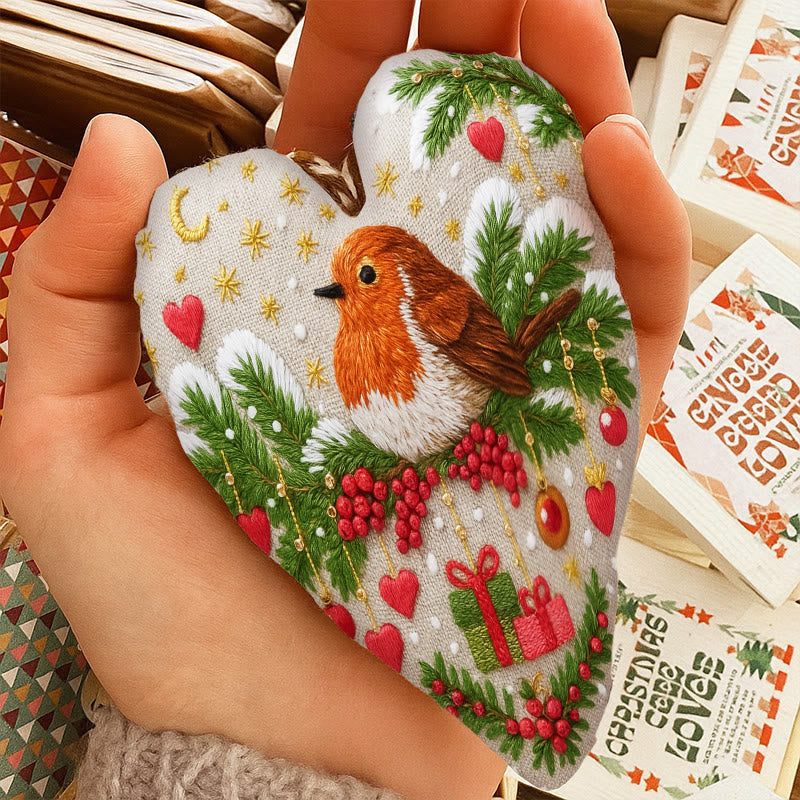 Rubbyoo Heart Embroidery Kit - Lovely Bird | Handmade Christmas Gift | Perfect For Diy Beginner - image 7