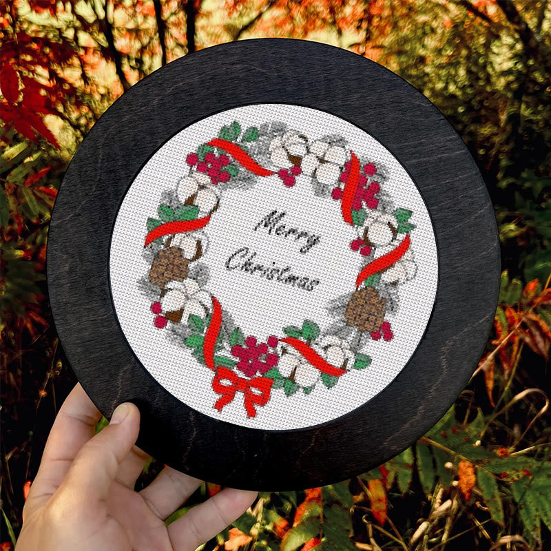  Cross Stitch Kit - Marry Christmas |  Diy Winter Holiday Craft | Easy Handmade Needlework - image 7