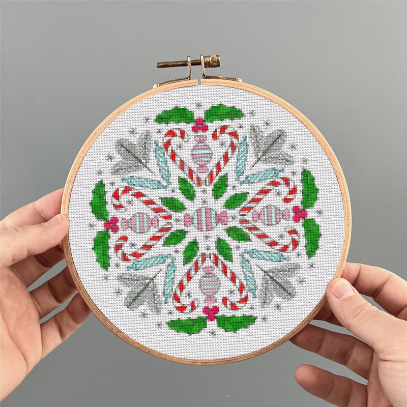  Cross Stitch Kit - Christmas Candy | Personalized Home Decor | Unique Needle Art - image 6