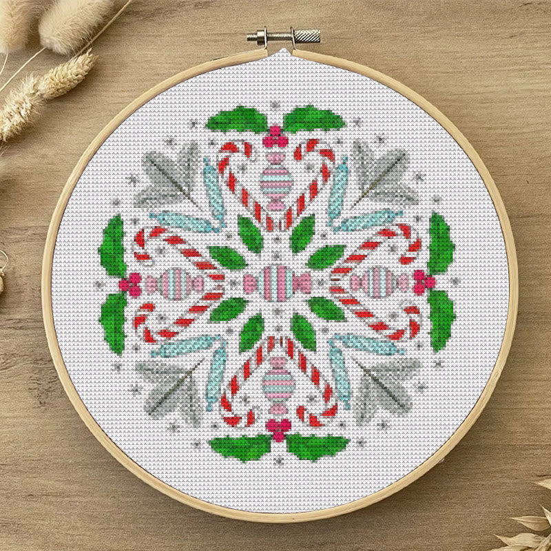  Cross Stitch Kit - Christmas Candy | Personalized Home Decor | Unique Needle Art - image 3