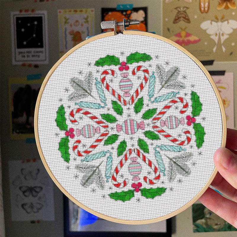  Cross Stitch Kit - Christmas Candy | Personalized Home Decor | Unique Needle Art - image 5